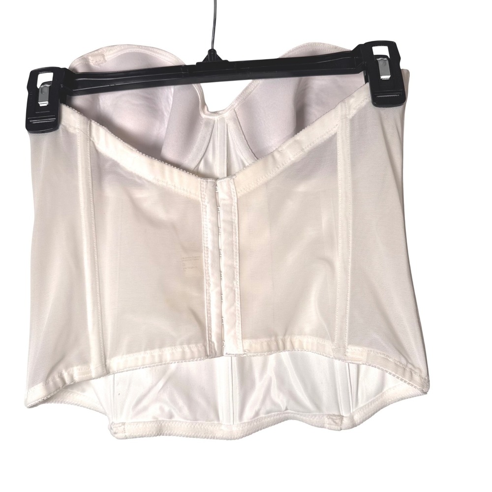 Strapless Satin Bridal Basque Corset Ivory - 36B‎ - Picture 2 of 4
